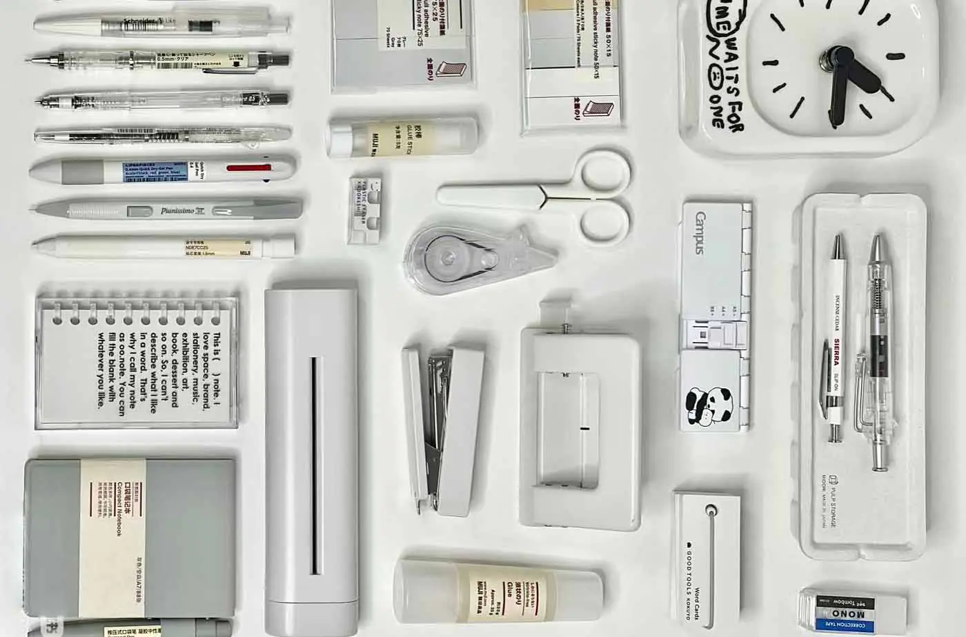 various Office stationery
