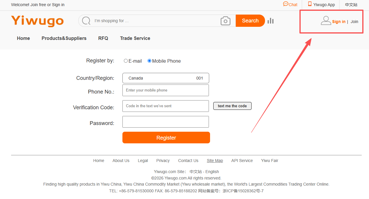 yiwugo sign in or join