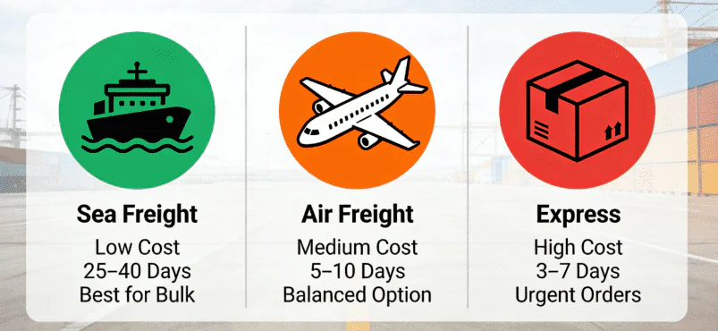 Shipping Methods from Yiwu to USA & Europe