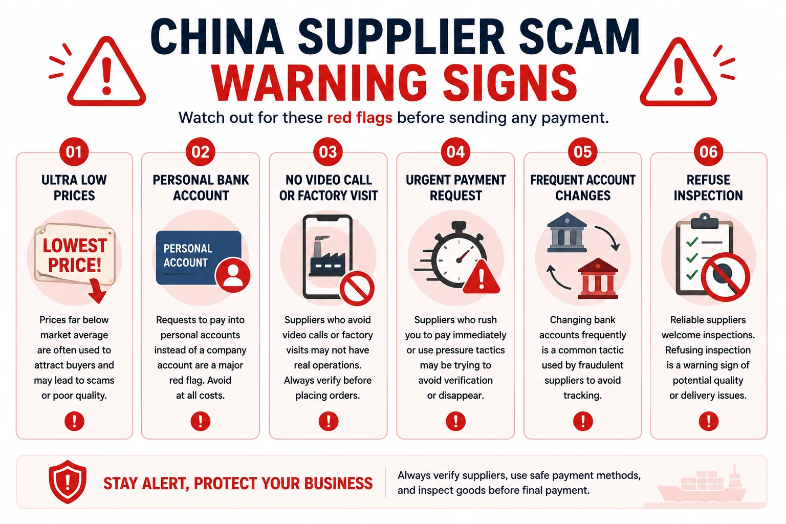 China Supplier Scam Warning Signs
