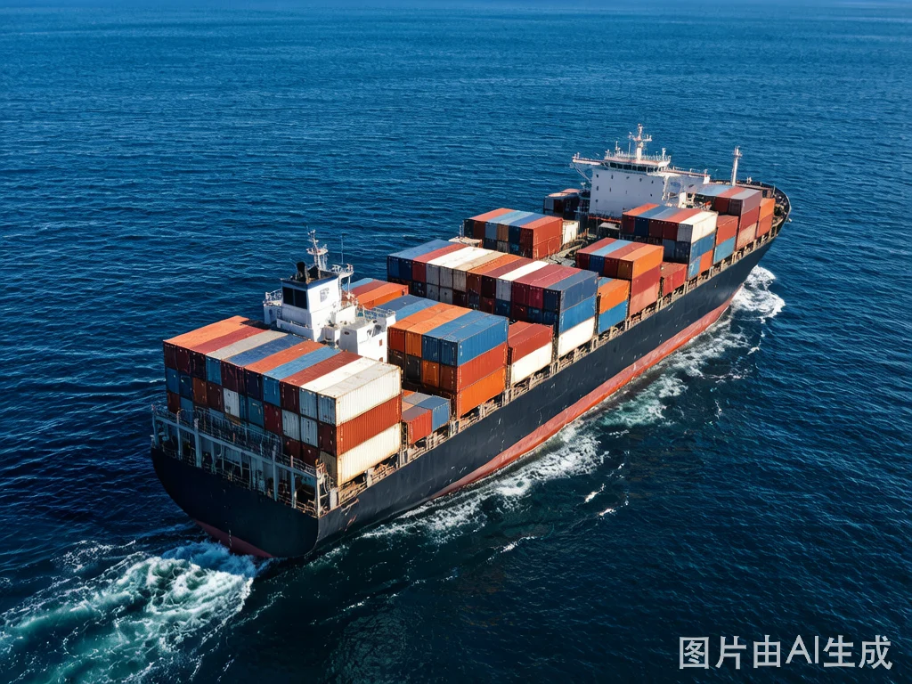 Container cargo ship for FCL and LCL sea freight
